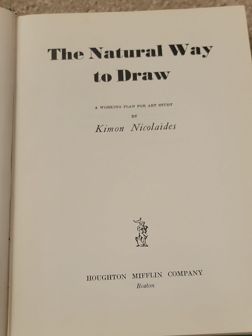 The Natural Way to Draw, Kimon Nicolaides, 1941, 18th printing, vintage hardback - Picture 3 of 9